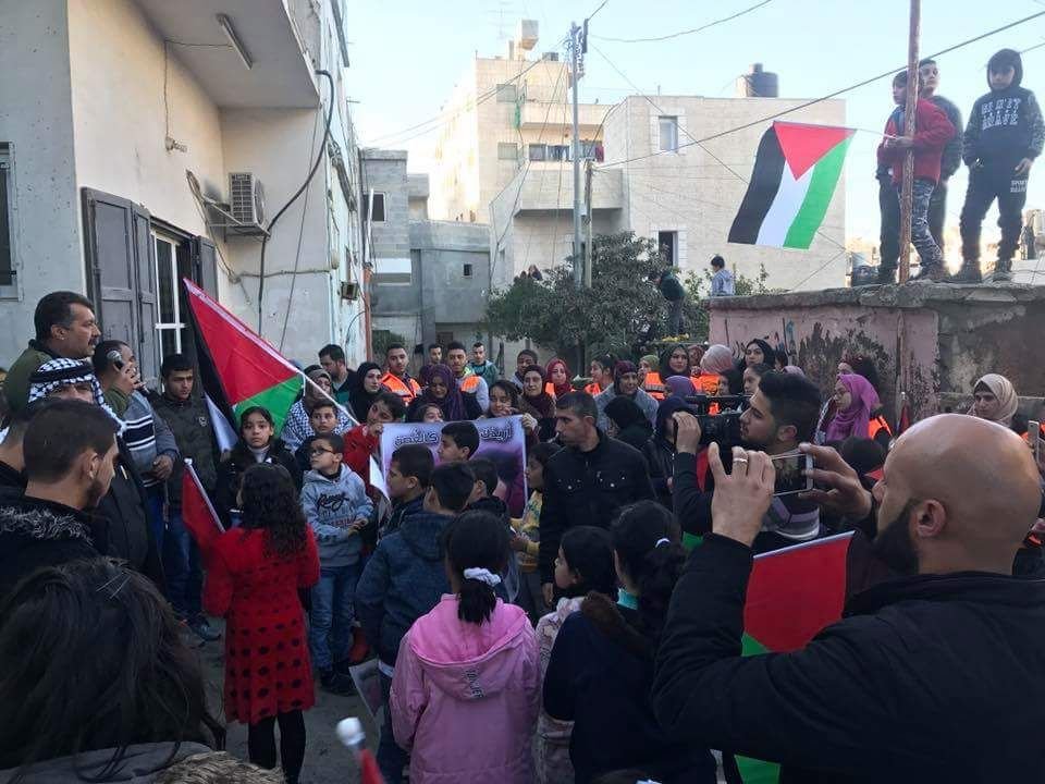 وقفة إسناد أمام منزل أصغر أسير فلسطيني-6