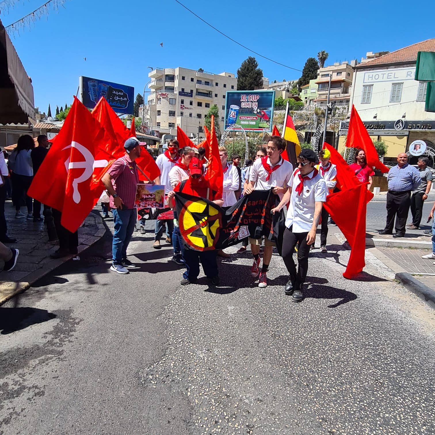 مباشر: اختتام مسيرة الاول من ايار في مدينة الناصرة بمشاركة ضخمة وحضور مهيب-6