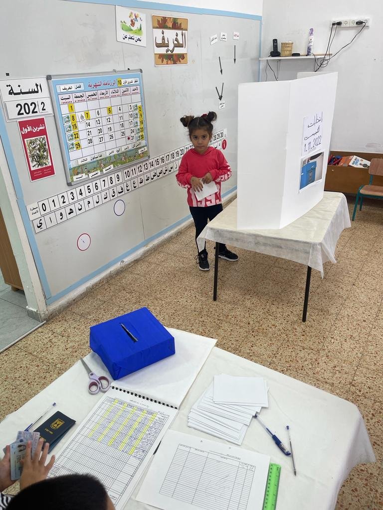 حيفا: بستان الفردوس يمرر فعالية توعوية عن الانتخابات لطلابه-1