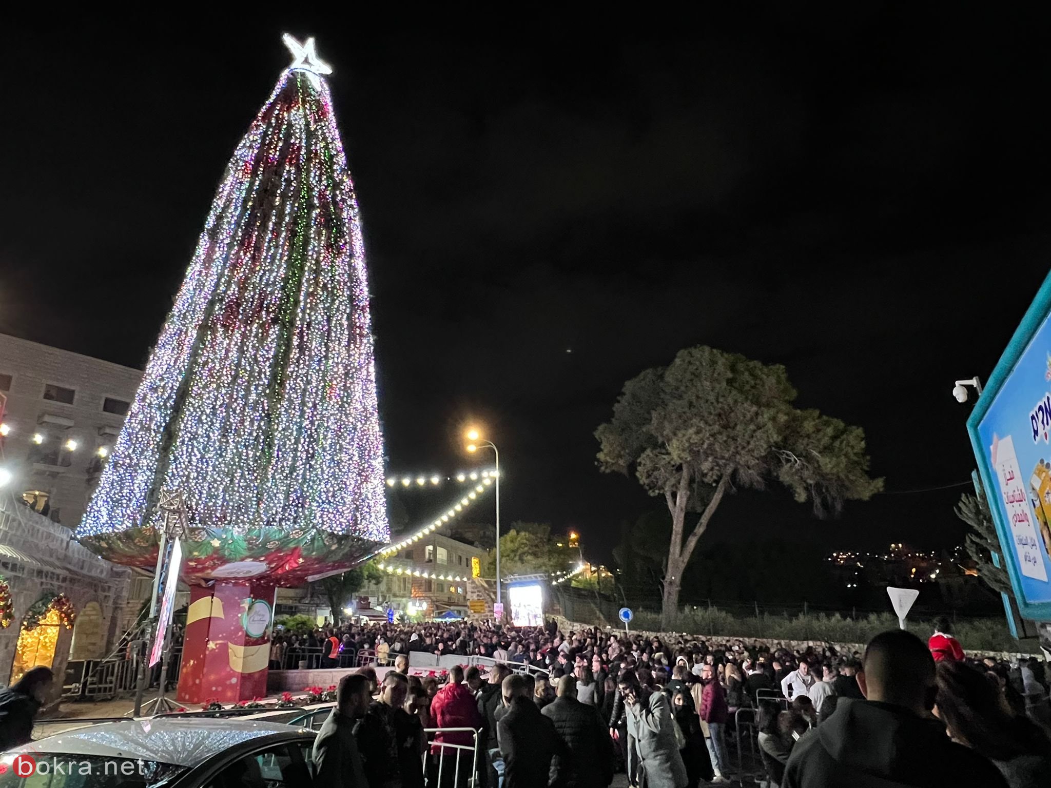 الناصرة: اضاءة شجرة عيد الميلاد تنثر فرح قلوب المحتفلين-2