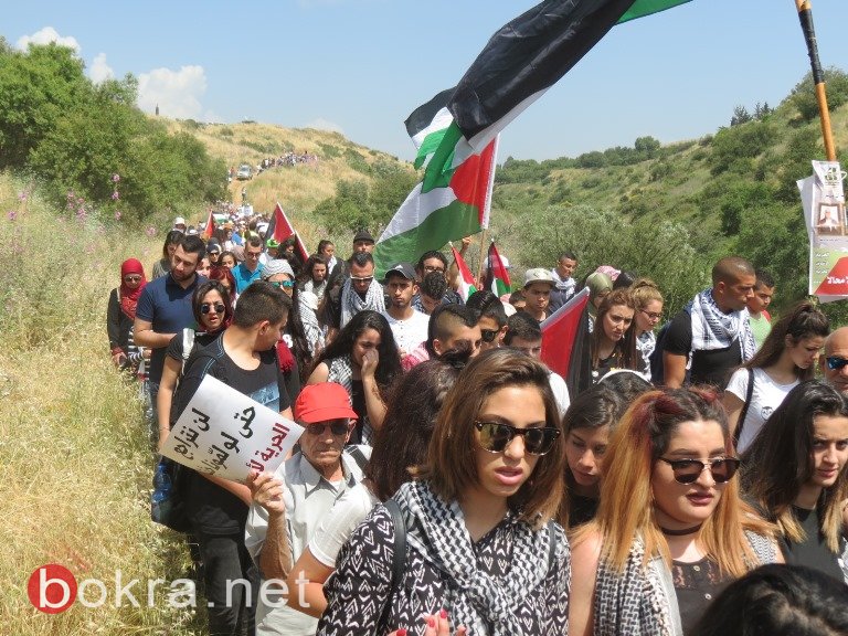تحت شعار "استقلالكم نكبتنا" ، فلسطينيو الداخل يحيون مسيرة العودة الـ69 (صور وفيديو)-70
