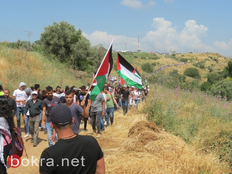 تحت شعار "استقلالكم نكبتنا" ، فلسطينيو الداخل يحيون مسيرة العودة الـ69 (صور وفيديو)-132