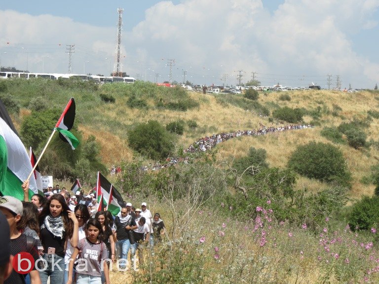 تحت شعار "استقلالكم نكبتنا" ، فلسطينيو الداخل يحيون مسيرة العودة الـ69 (صور وفيديو)-150
