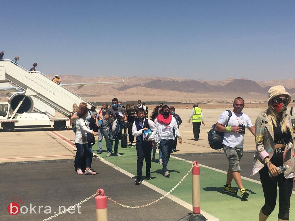 استقبال طائرة تحمل على متنها 180 سائحاً بدعم من هيئة تنشيط السياحة الاردنية-1