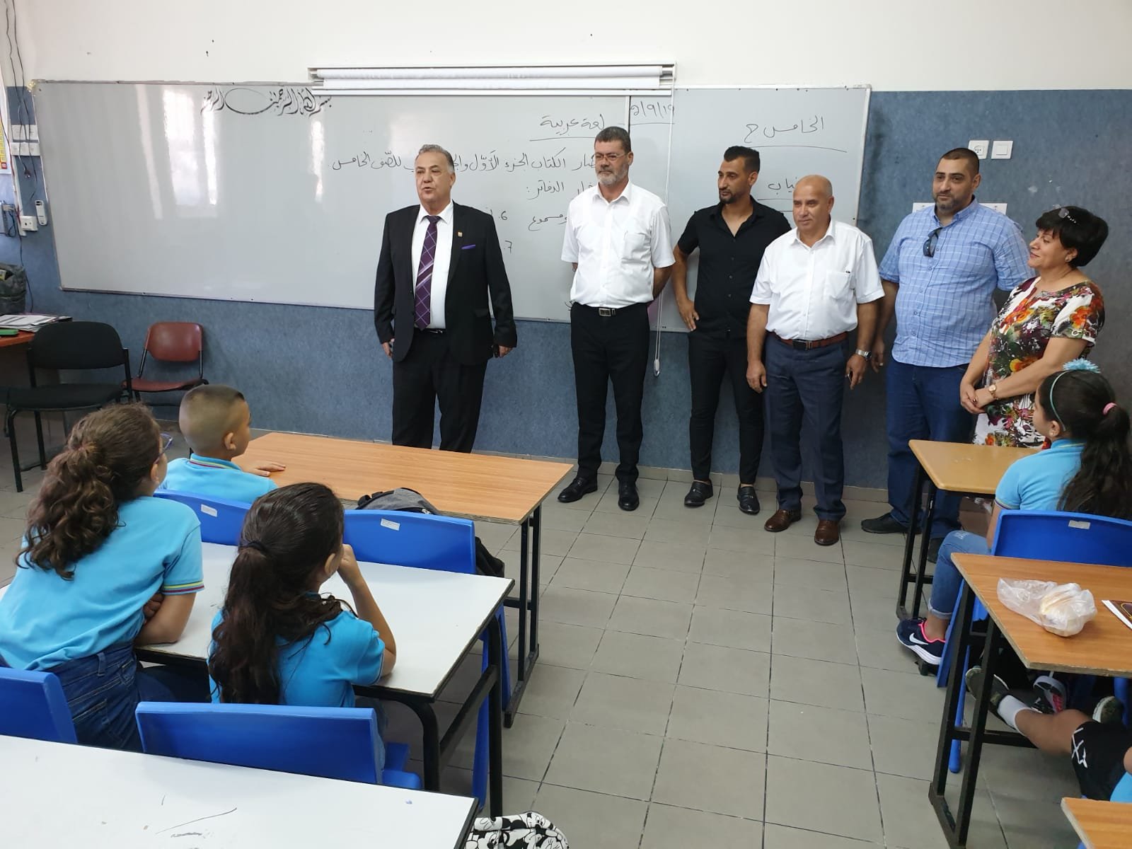 رئيس بلدية الناصرة علي سلام وادارته يتفقدون مدارس الناصرة -5