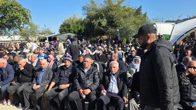 الآلاف يتظاهرون في ترابين الصانع ضد الحصار والاقتحامات الإسرائيلية-11