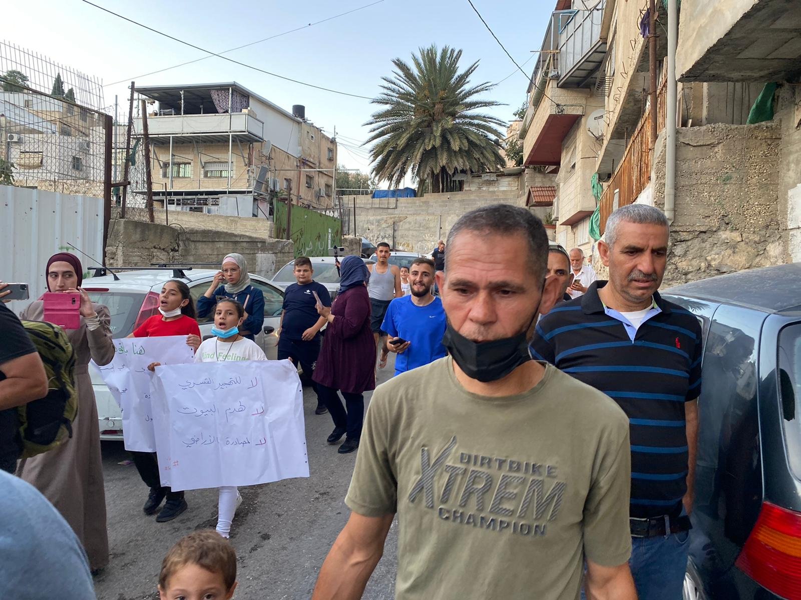 وقفة احتجاجية في سلوان ضد الإجراءات الإسرائيلية العنصرية-5