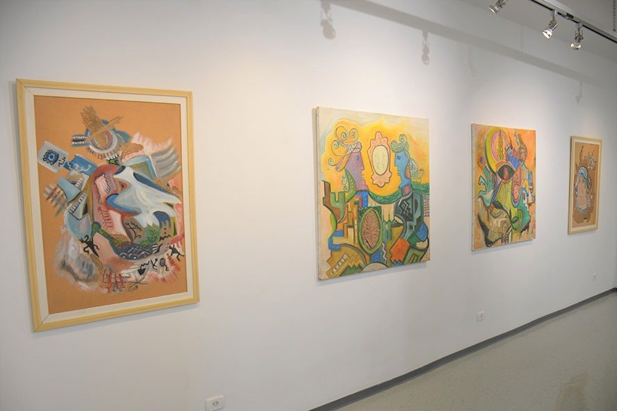 افتتاح معرض مشترك للفنانين آمال دلة كريني وكمال ملحم في جاليري ابداع / كفرياسيف-0