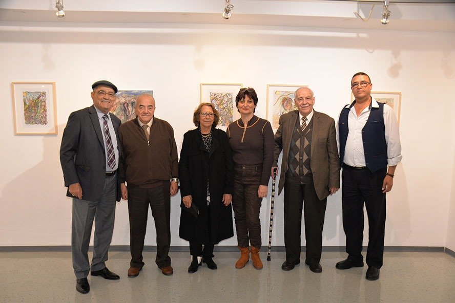 افتتاح معرض مشترك للفنانين آمال دلة كريني وكمال ملحم في جاليري ابداع / كفرياسيف-3