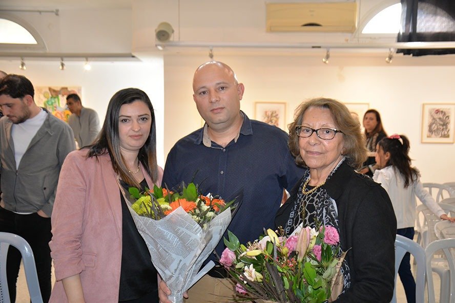 افتتاح معرض مشترك للفنانين آمال دلة كريني وكمال ملحم في جاليري ابداع / كفرياسيف-4