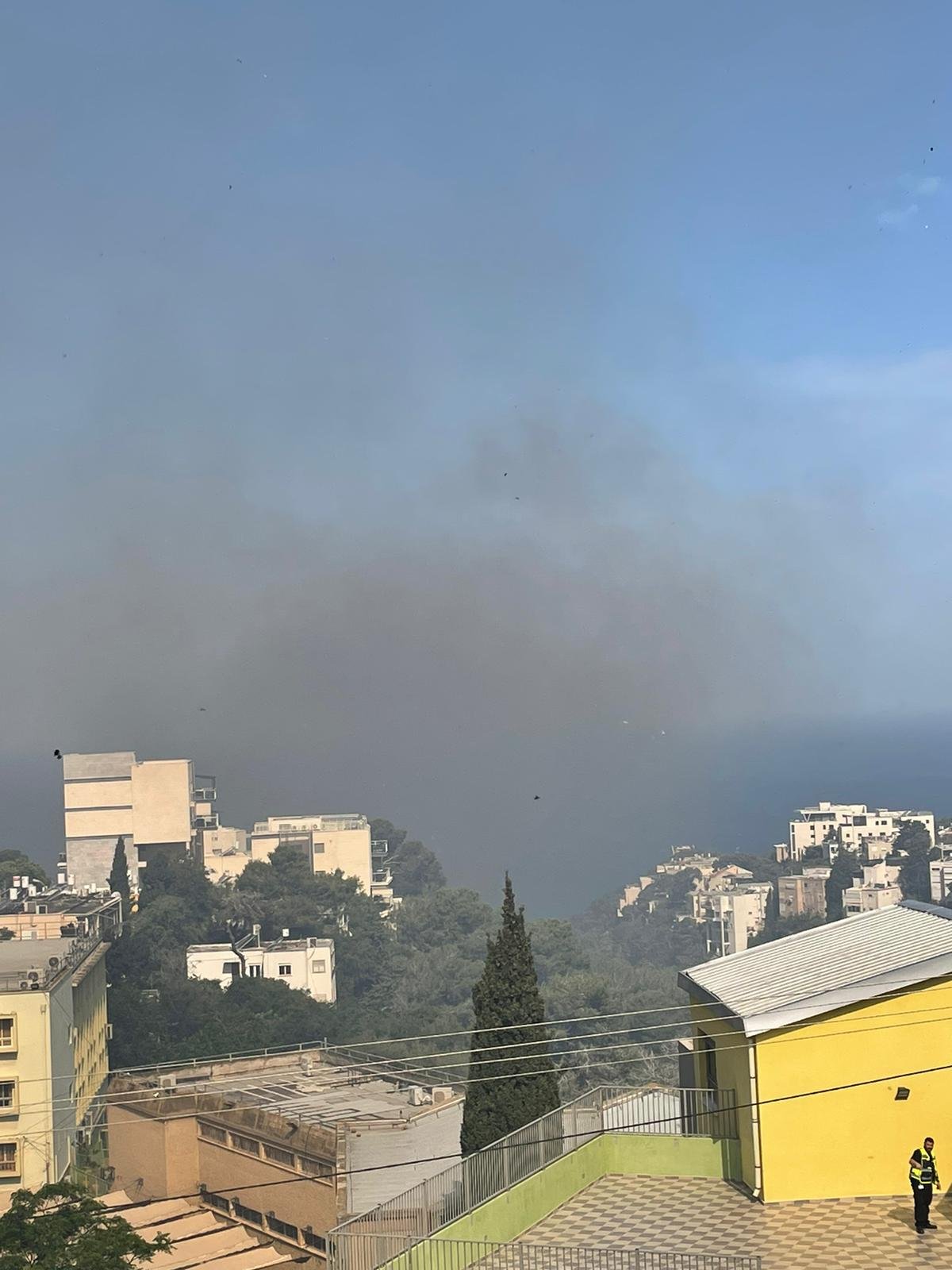 الكرمل، حيفا.:حريق في مبنى سكني. وانتشار النيران للاحراش-0