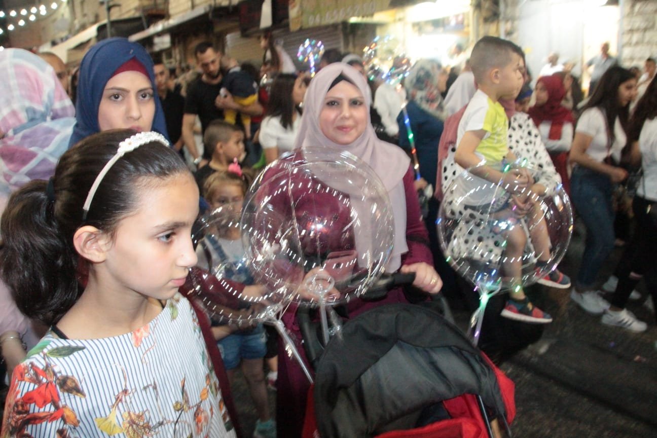 المئات في مسيرة عيد الفطر في الناصرة-6