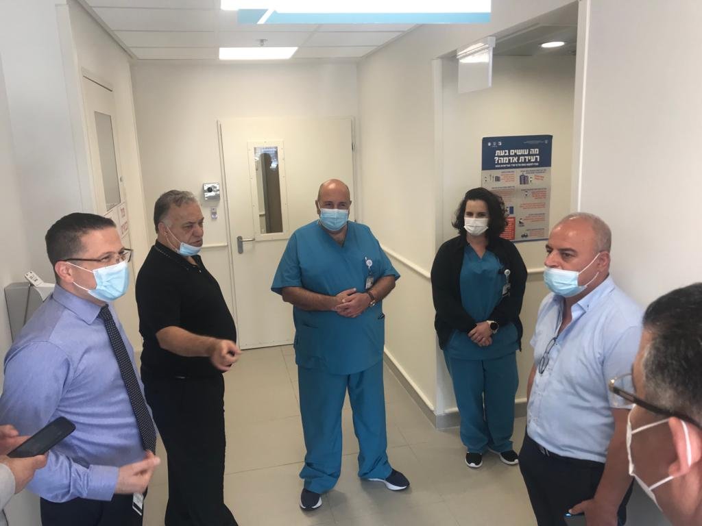 علي سلّام رئيس بلدية الناصرة يواكب التحديثات في مستشفى الناصرة "الانجليزي"-1