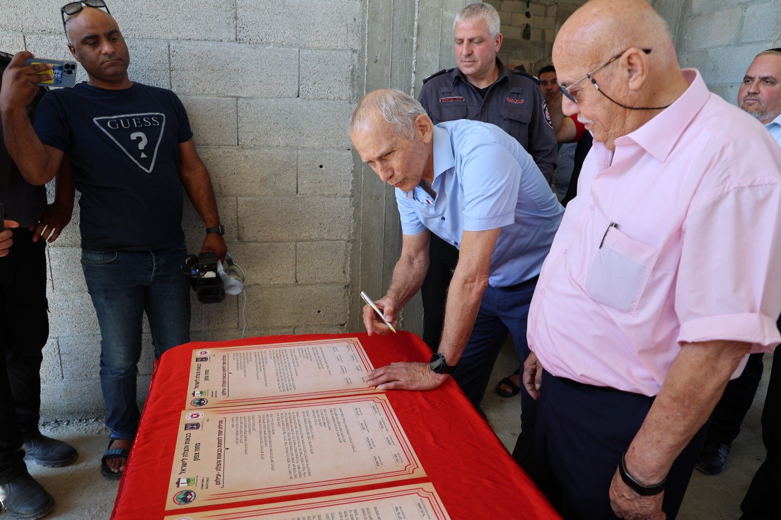 بمشاركة الوزير بار ليف- وضع حجر الأساس لمحطة الاطفاء في عيلوط-2