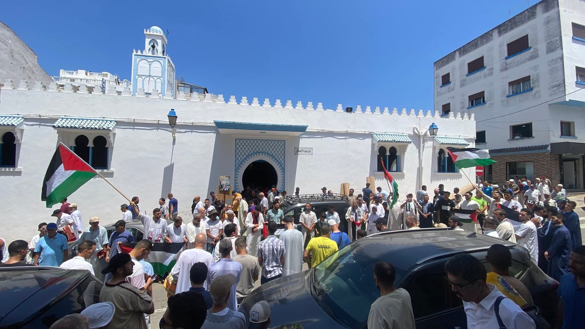 100 مظاهرة في المغرب تندد بالعدوان على غزة وتطالب بوقف الحرب-0