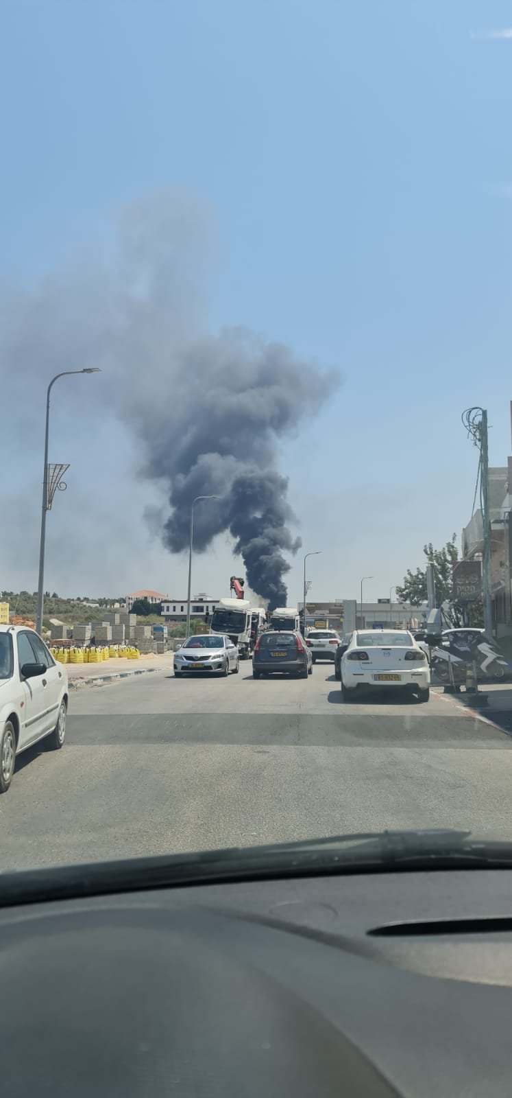 حريق كبير في منطقة مفتوحة بمدينة باقة الغربية-0