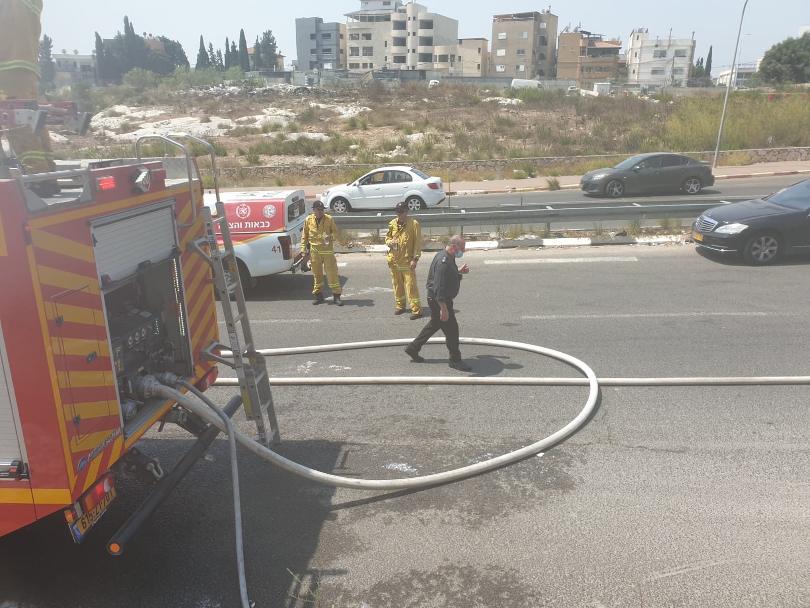 الناصرة: اندلاع حريق  بمنطقة الكراجات في حي الفاخورة-0