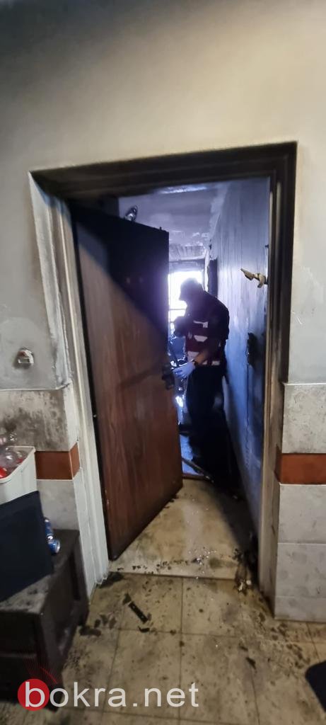 اندلاع حريق داخل منزل مكون من 8 طبقات في حيفا-0