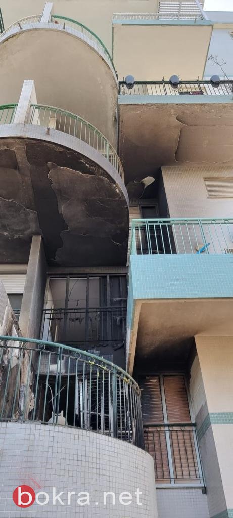 اندلاع حريق داخل منزل مكون من 8 طبقات في حيفا-5