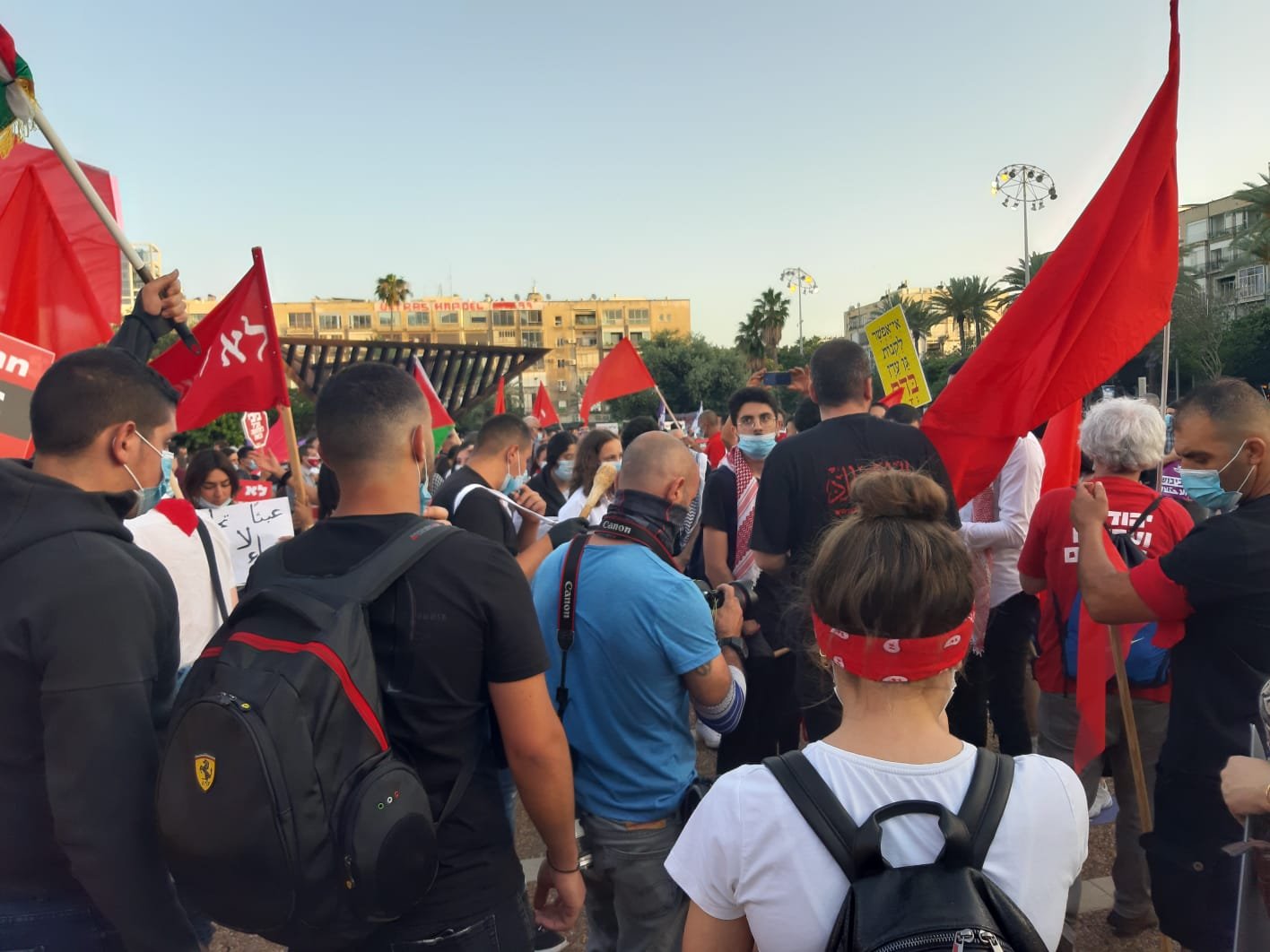 بمشاركة الآلاف، انطلاق التظاهرة في تل ابيب رفضًا للضم والاحتلال-20