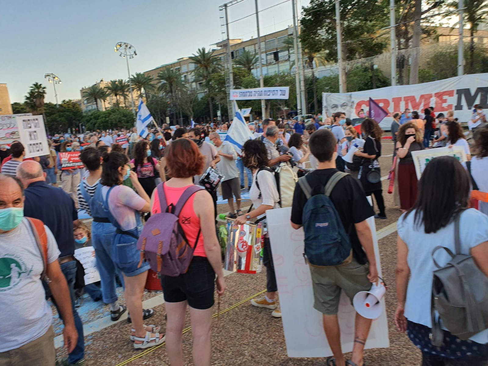 بمشاركة الآلاف، انطلاق التظاهرة في تل ابيب رفضًا للضم والاحتلال-37