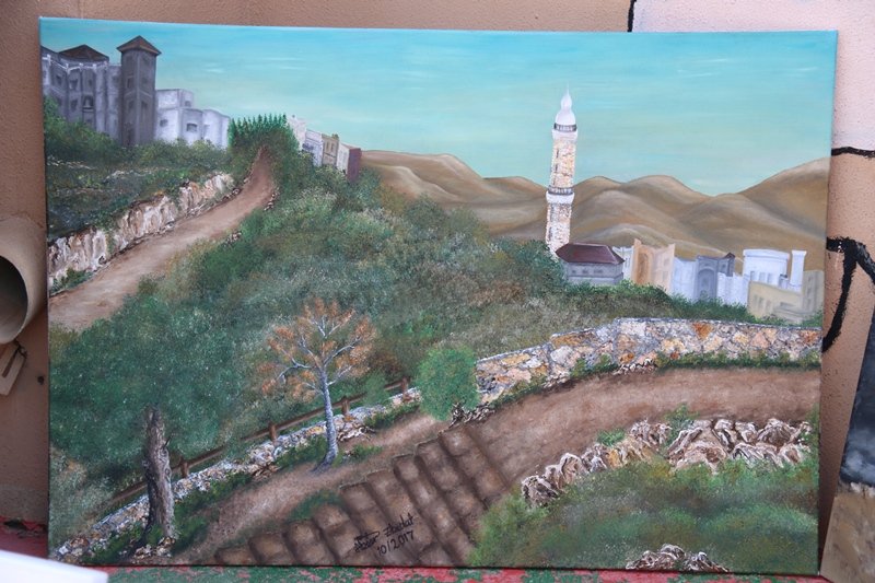 جمعية جوار في الشمال توثق معالم مدينة سخنين بريشة عشرات الرسامين العرب واليهود-18