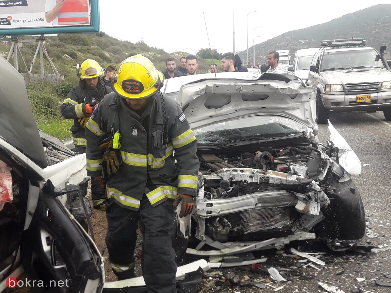 إصابات بحادث طرق مروع قرب دير حنا-3