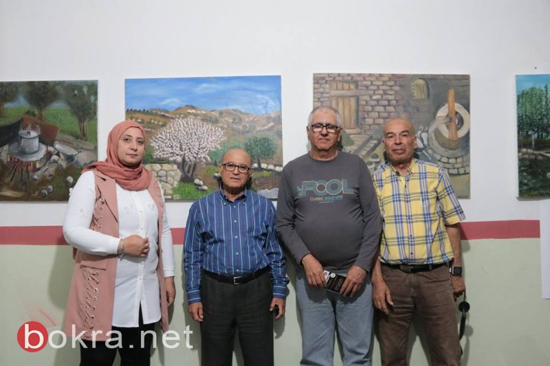 ضمن نشاطات آذار الثقافة معرض لوحات من الدامون وظاهر العمر يصول ويجول في طمرة-6