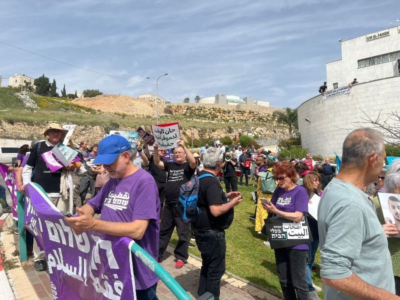 مسيرة يهودية عربية بأم الفحم على خلفية التصعيد في القدس وغزة والشمال-4