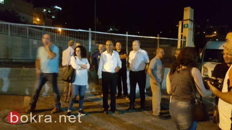 تظاهرة في الناصرة أمام مركز الشرطة احتجاجًا على أحداث كفر قاسم وانتشار الجريمة-0