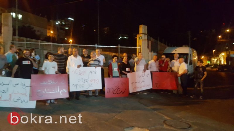 تظاهرة في الناصرة أمام مركز الشرطة احتجاجًا على أحداث كفر قاسم وانتشار الجريمة-7