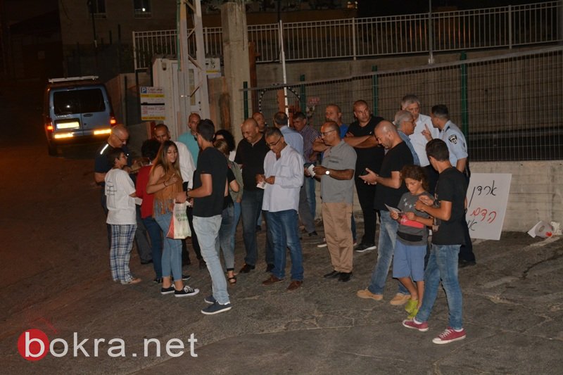 تظاهرة في الناصرة أمام مركز الشرطة احتجاجًا على أحداث كفر قاسم وانتشار الجريمة-9