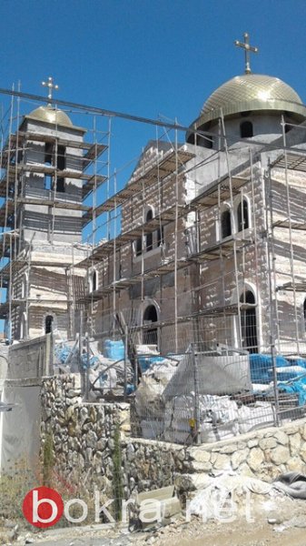 تقدم الأعمال في إتمام بناء الكنيسة الجديدة في كفرسميع-1