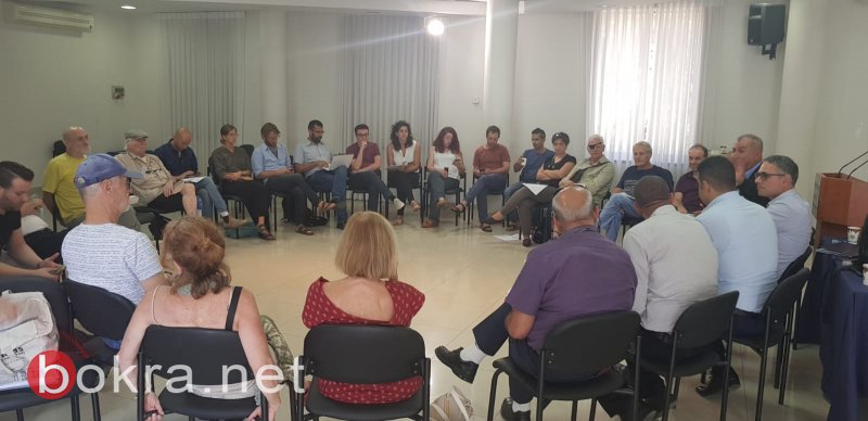 المتابعة تعقد مؤتمرا صحفيا في تل أبيب وتلتقي قوى ديمقراطية إسرائيلية-4