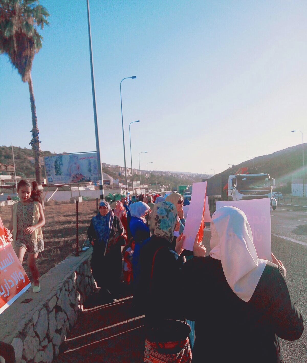نساء ام الفحم يتظاهرن نصرة للشيخ صلاح‎-7