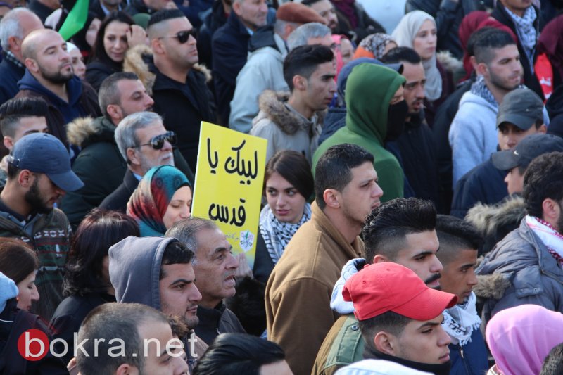 مسيرة حاشدة ومواجهات وسط رام الله وبيت لحم مع الاحتلال احتجاجا على قرار ترامب -26