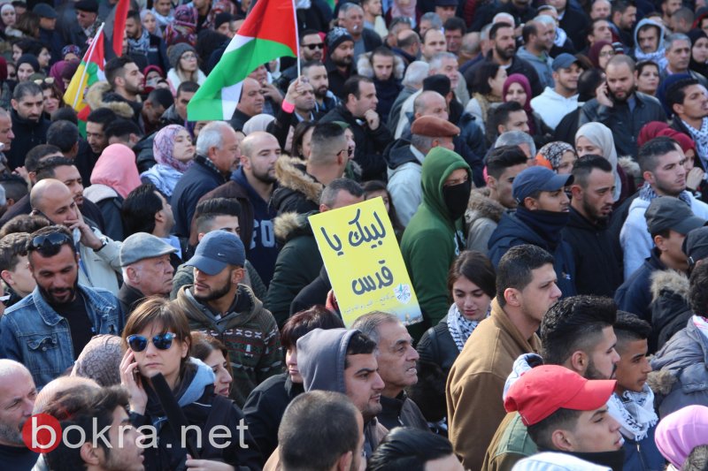 مسيرة حاشدة ومواجهات وسط رام الله وبيت لحم مع الاحتلال احتجاجا على قرار ترامب -28