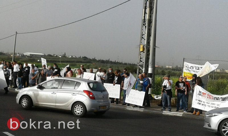 المئات من اليهود والعرب يتظاهرون شمال قرية جلجولية لمنع إقامة محطة توليد الطاقة -5