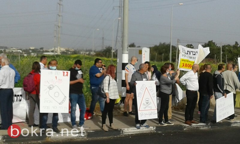 المئات من اليهود والعرب يتظاهرون شمال قرية جلجولية لمنع إقامة محطة توليد الطاقة -31