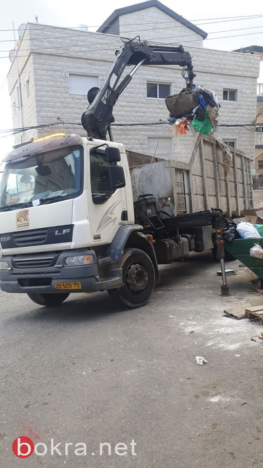  مطالبة بلدية الناصرة بمضاعفة عمال النظافة في احياء المدينة-1