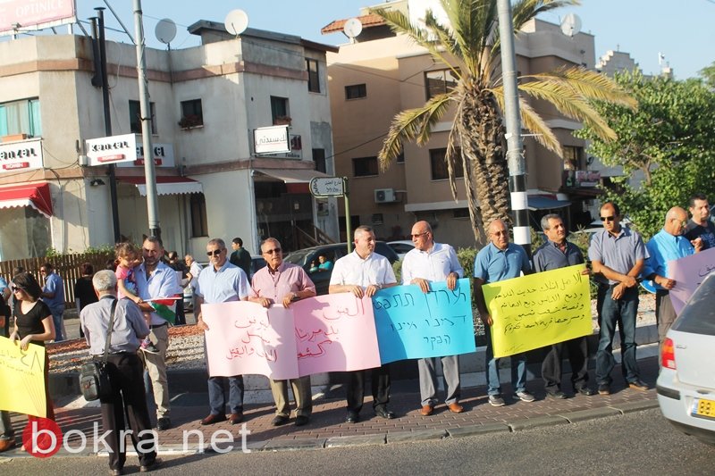 سخنين منطقة البطوف تتظاهر ضد سياسة السلطات والشرطة تجاه الجماهير العربية -5