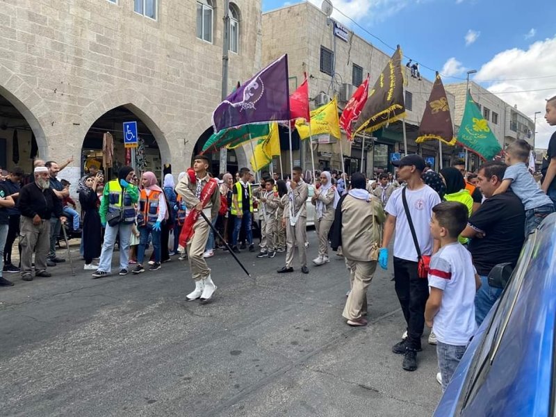استعراض كشفي يجوب شوارع القدس احتفالا بذكرى المولد النبوي الشريف-1
