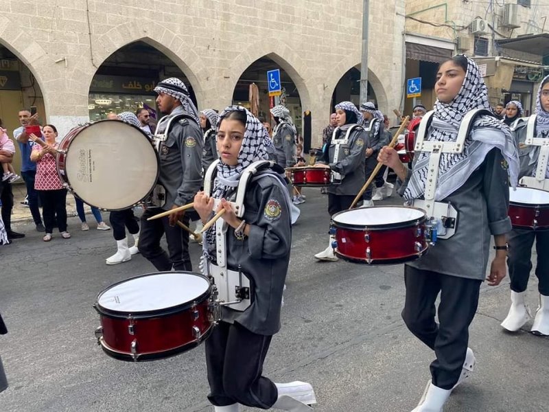 استعراض كشفي يجوب شوارع القدس احتفالا بذكرى المولد النبوي الشريف-3