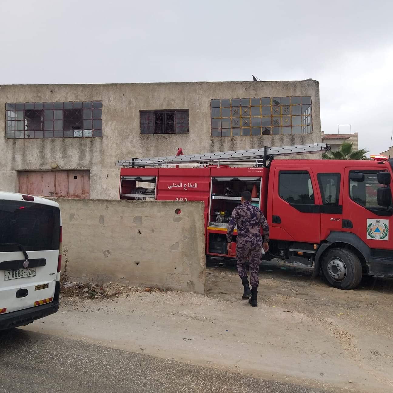 إصابة طفلين بحريق منزل في يطا جنوب الخليل-1
