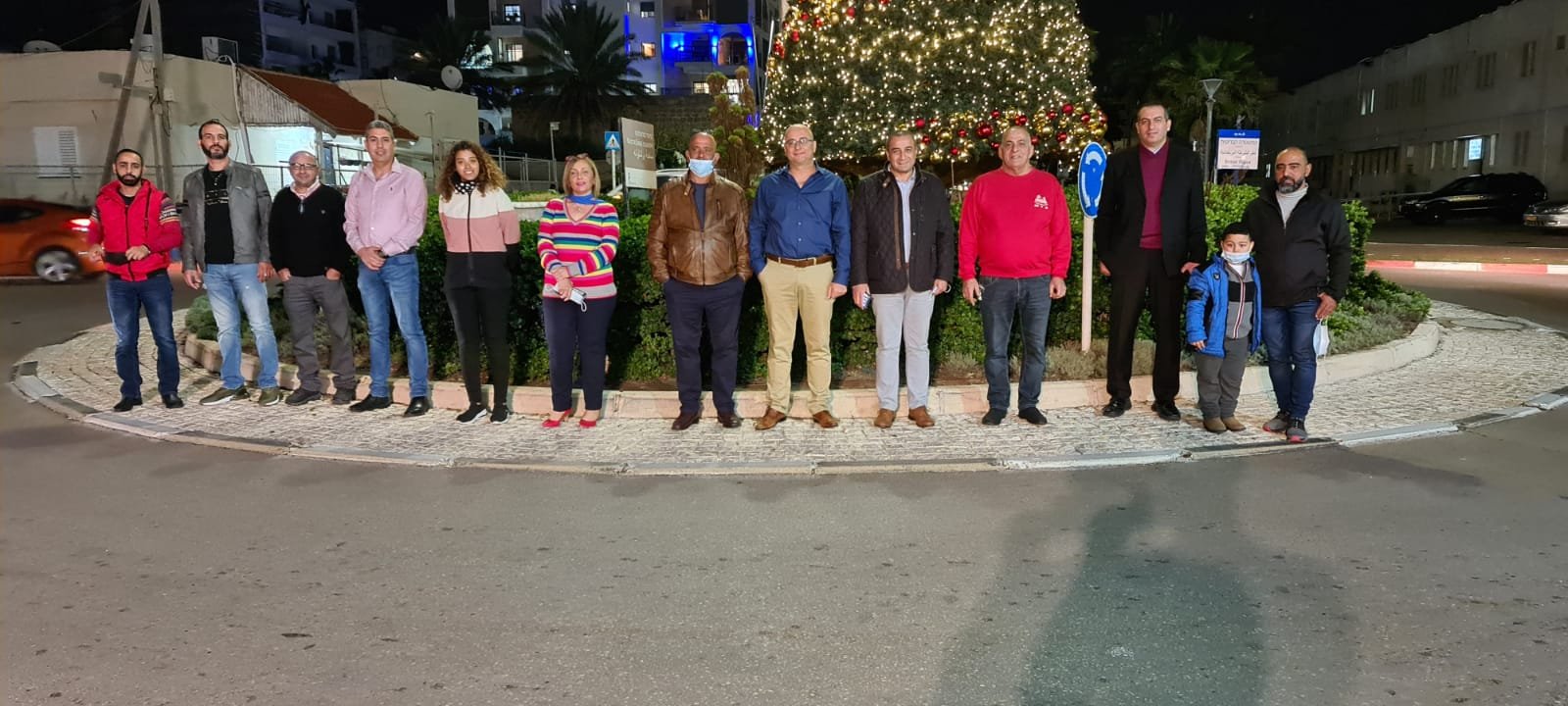إضاءة شجرة الميلاد في مدينة عكا للسنة السابعة على التوالي-6