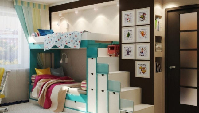 أفضل تصميمات غرف نوم أطفال مودرن 2022 للأولاد والبنات-1