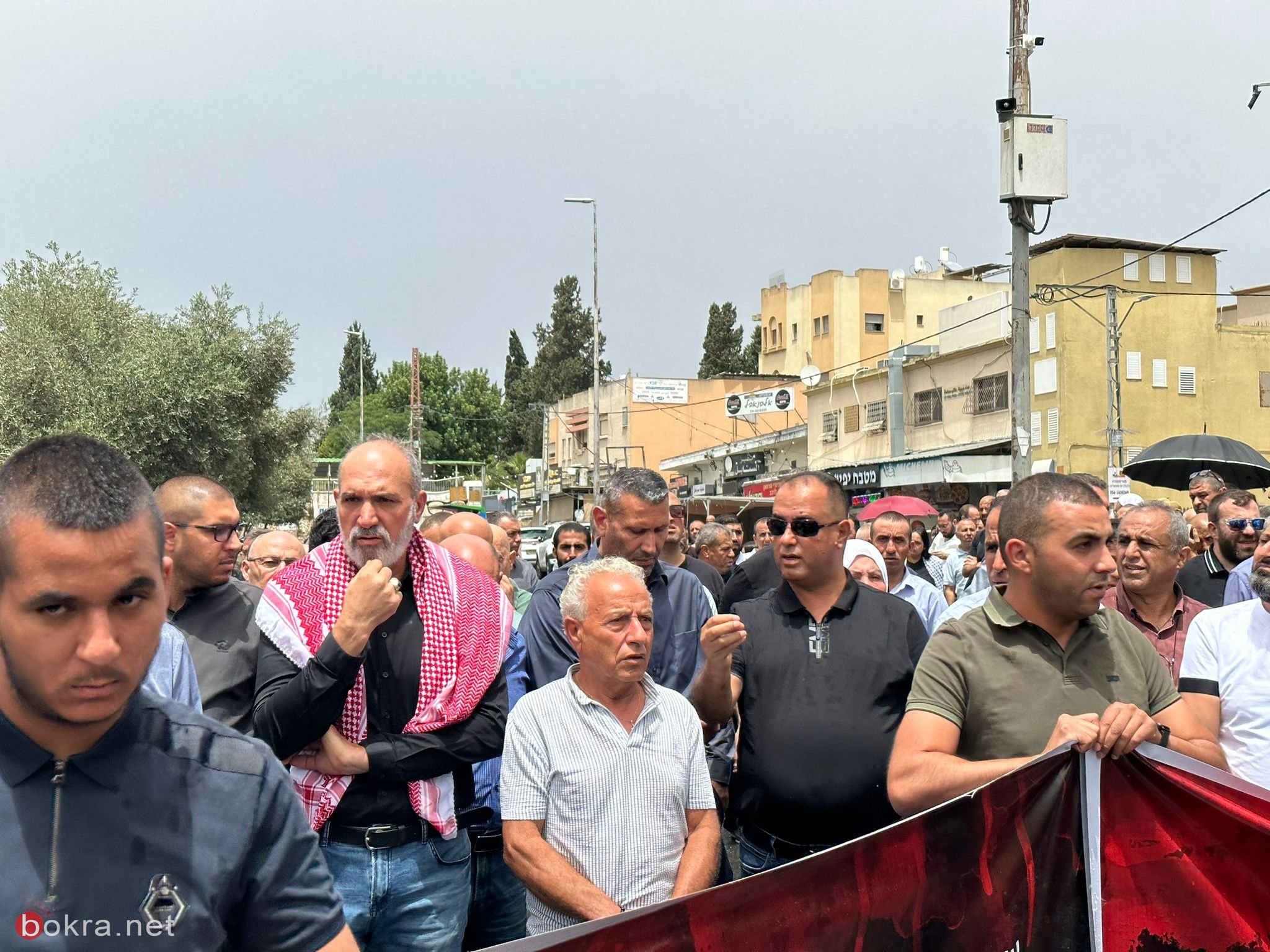 مجزرة يافة الناصرة - اختتام مظاهرة غاضبة في وسط البلدة-3