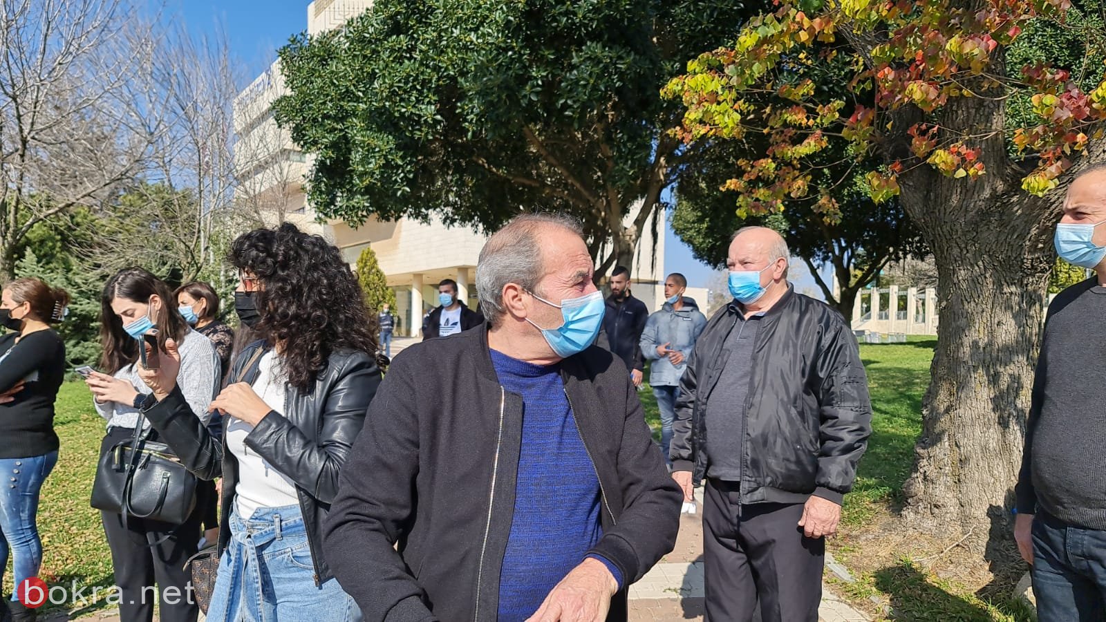 عائلة المرحوم جورج حلو تتظاهر امام بلدية نوف هجليل وتطالب بمحاسبة من قتلوه-0