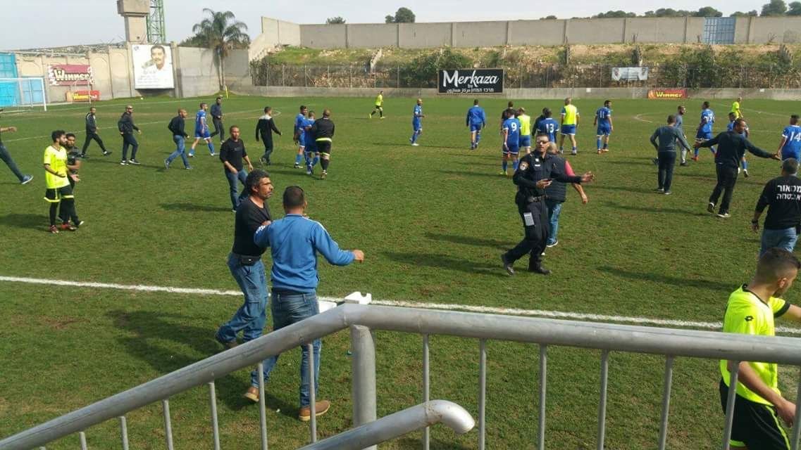 شجار ينهي مبارة كرة قدم بين فريقي يافة الناصرة وبسمة طبعون -1