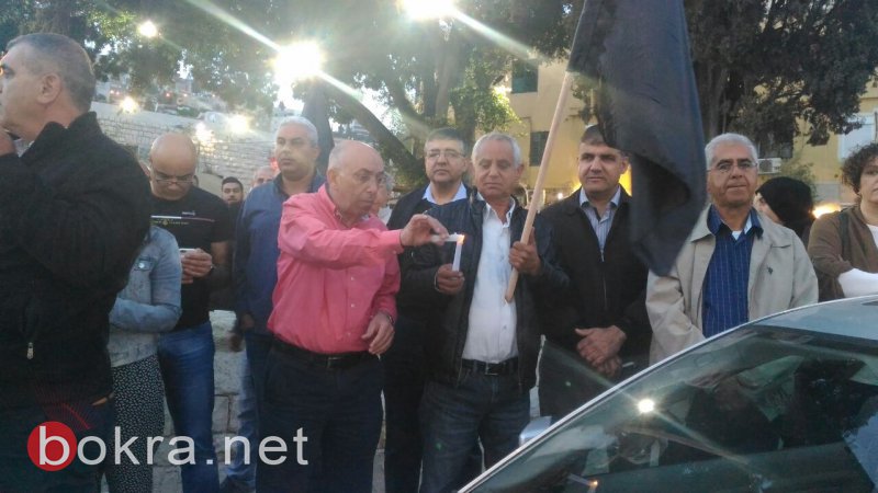 وقفة حداد وإضاءة شموع في الناصرة على ضحايا الإرهاب في مصر-15